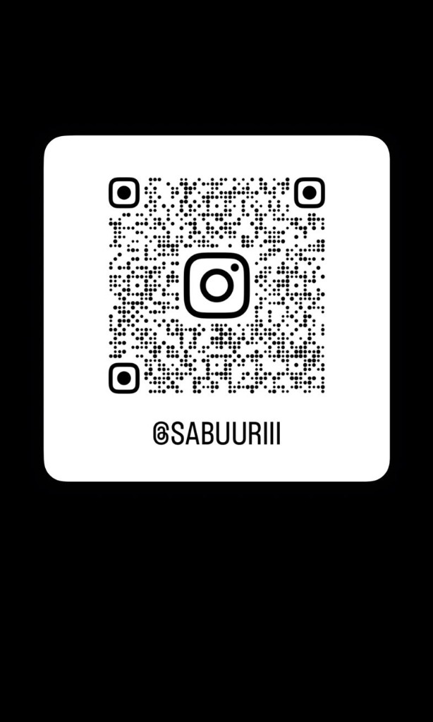 Saburi Atelier Instagram QR Code @SABUURIII